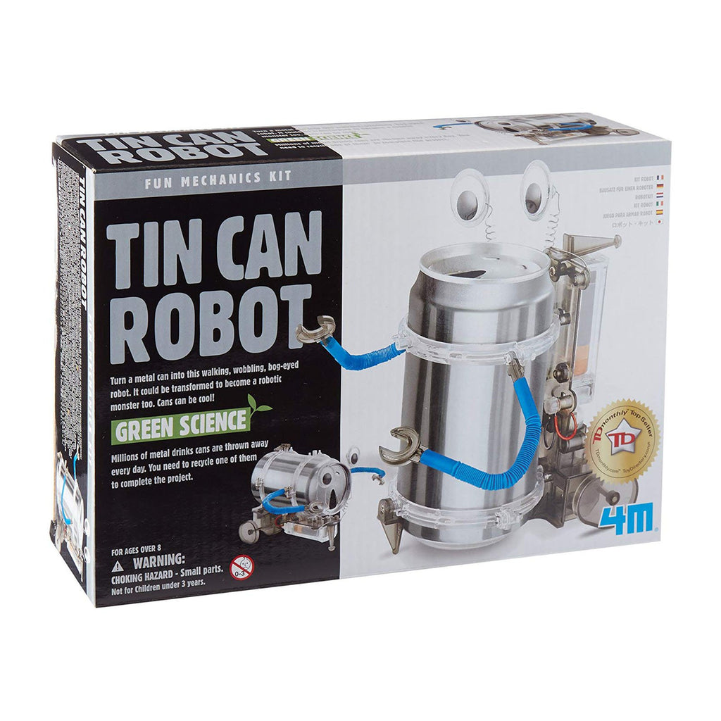 Toysmith Green Science Tin Can Robot Set - Radar Toys