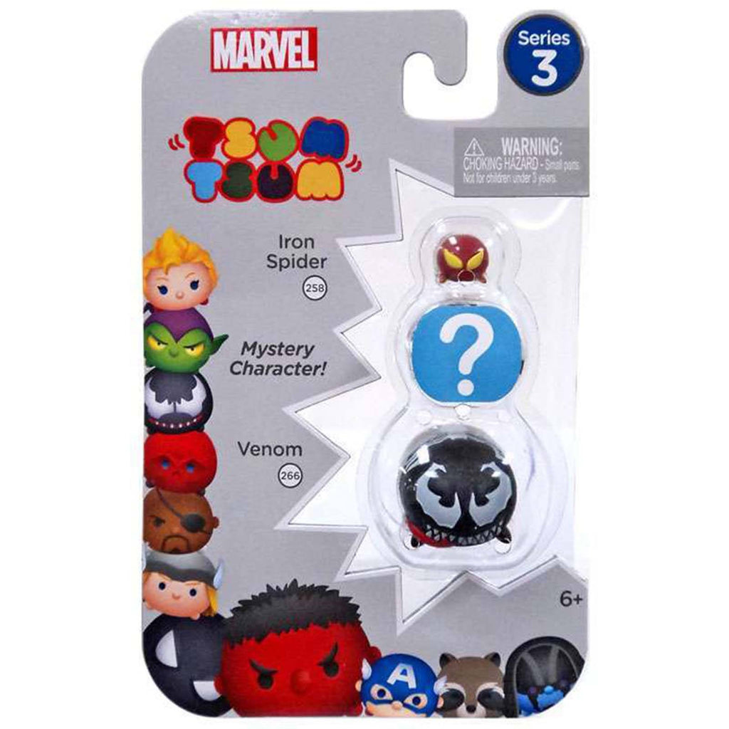 Tsum Tsum Marvel Series 3 Iron Spider Mystery Venom 3 Figure Set