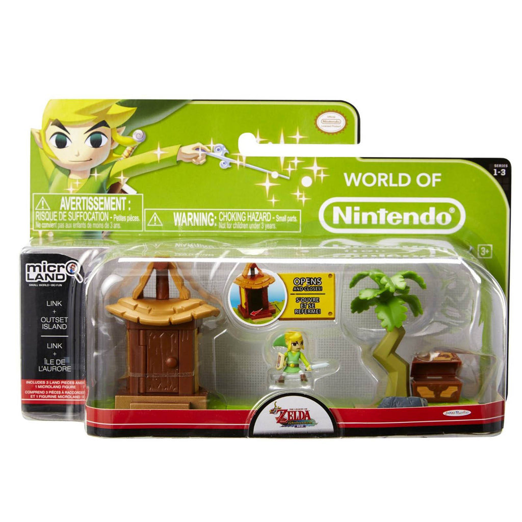 World of Nintendo Micro Land Zelda Link With Outset Island Set - Radar Toys