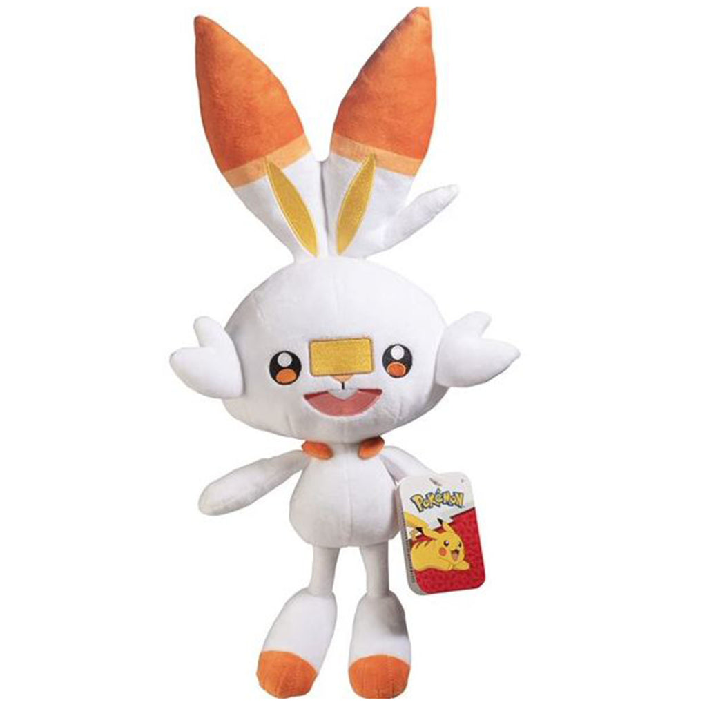 Wicked Cool Toys Pokemon Scorbunny 8 Inch Plush Figure - Radar Toys