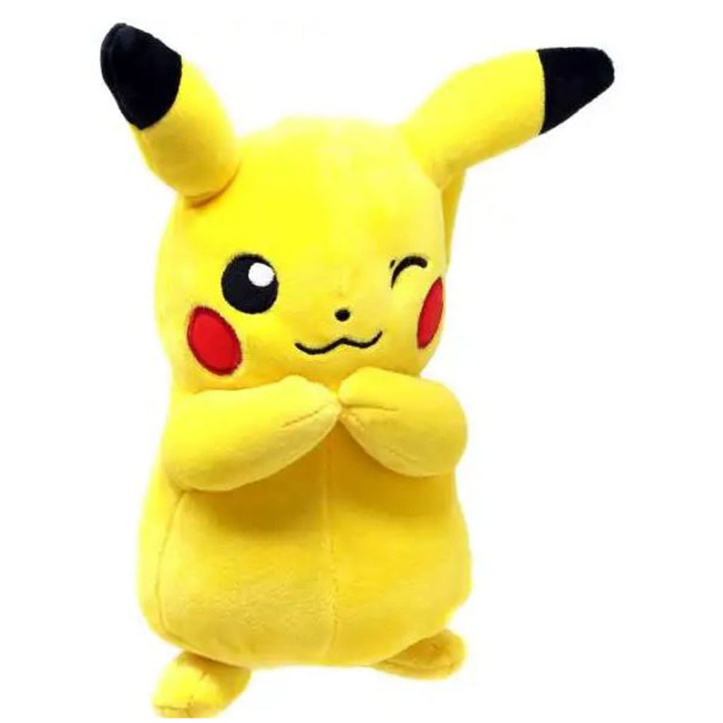 Wicked Cool Toys Pokemon Winking Pikachu 8 Inch Plush Figure - Radar Toys