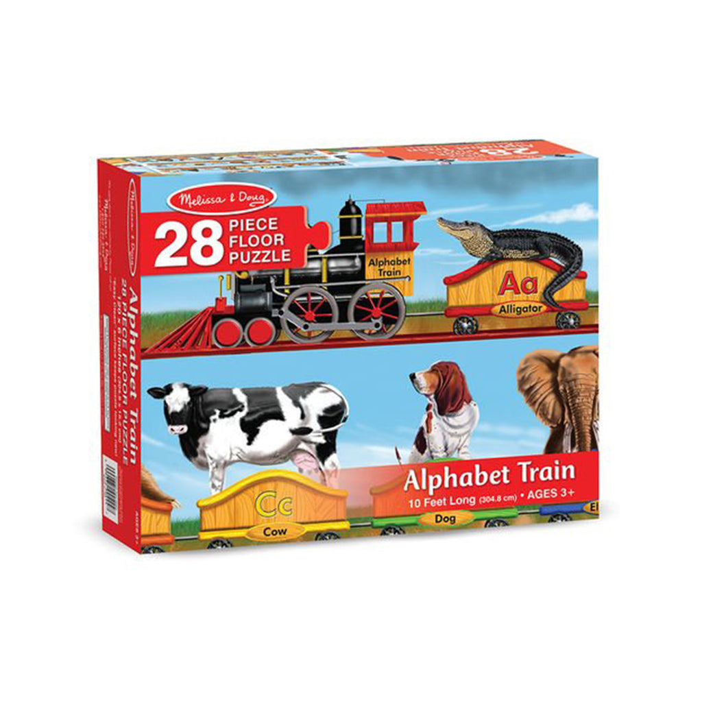 Melissa And Doug Wooden Alphabet Train Floor Puzzle - Radar Toys