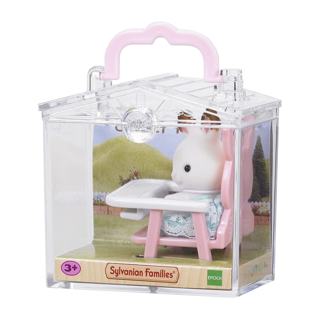Calico Critters Mini Carry Case Bunny On Highchair Set - Radar Toys