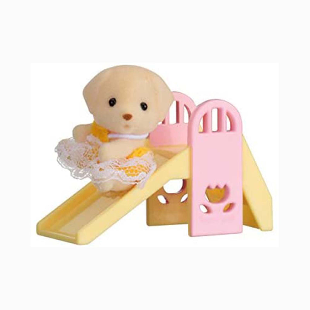 Calico Critters Mini Carry Case Puppy On Slide Set - Radar Toys