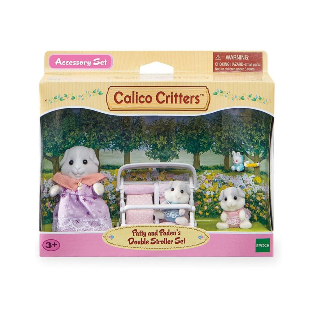 Calico Critters Patty & Paden's Double Stroller Accessory Set - Radar Toys