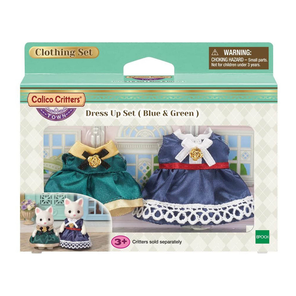 Calico Critters Town Dress Up Blue Green Set CC3031 - Radar Toys
