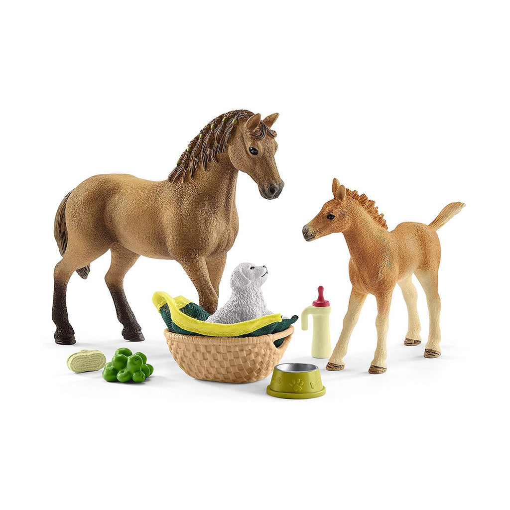 Schleich Horse Club Sarah's Baby Animal Care Set