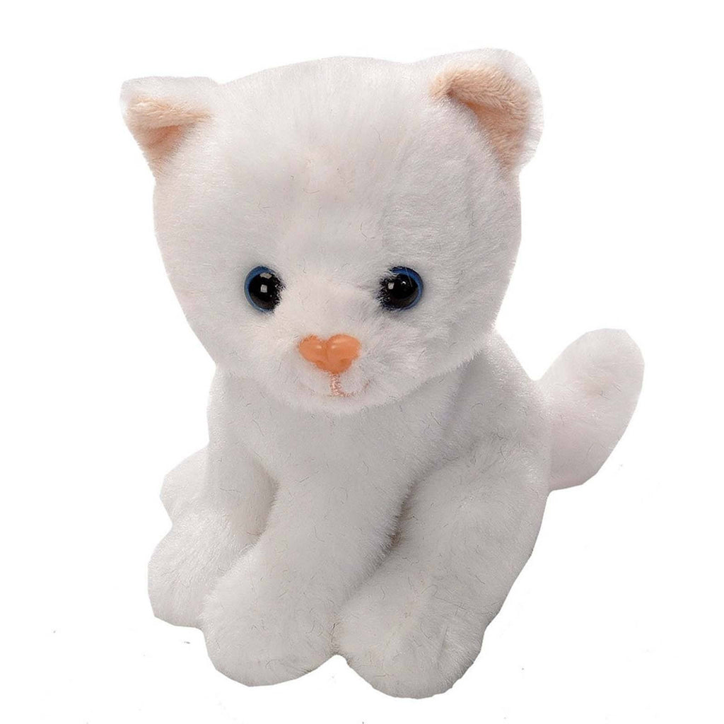 Cuddlekins Lil's White Cat 5 Inch Animal Plush Figure - Radar Toys