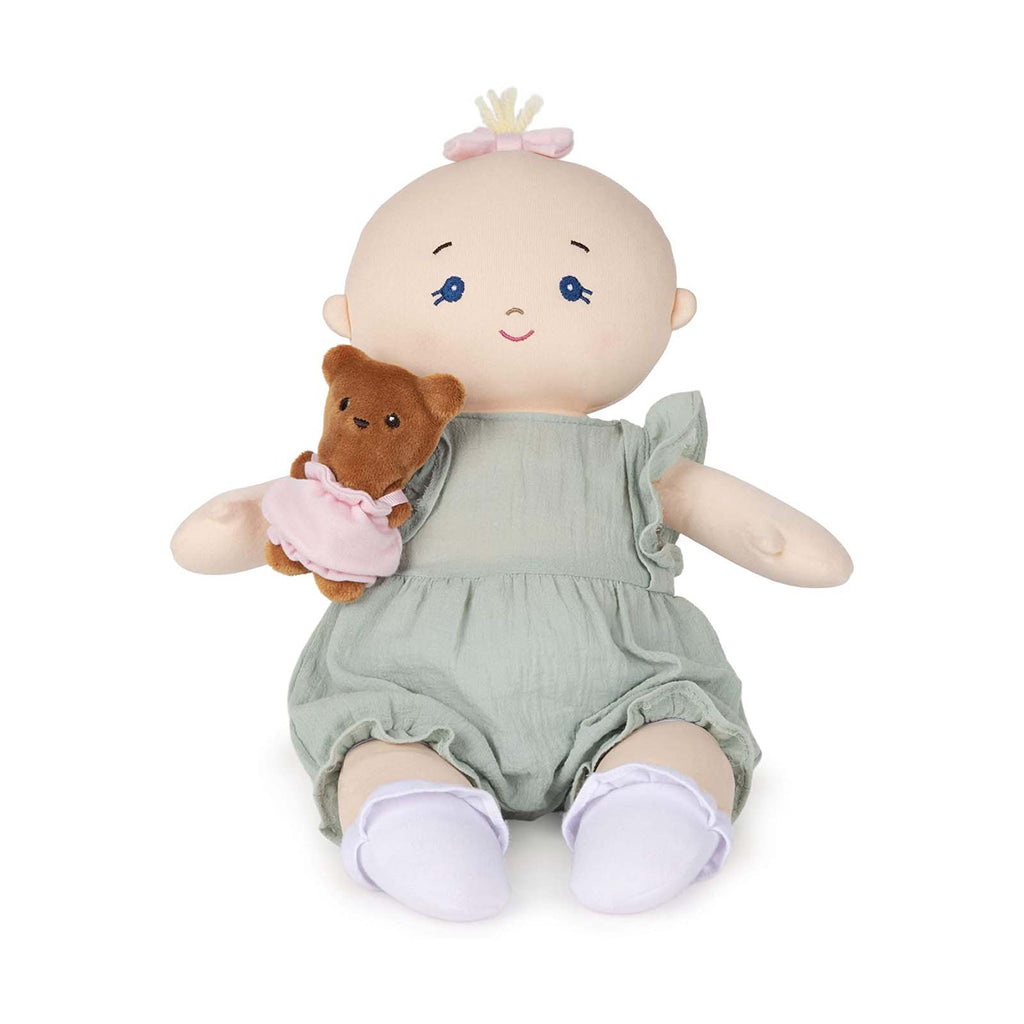 Gund Baby Doll With Teddy Bear Blonde 9 Inch Plush Figure - Radar Toys