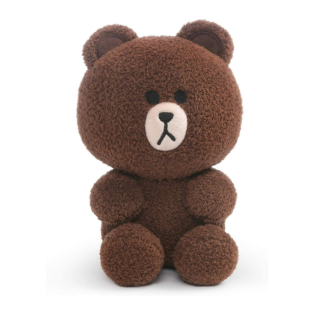 Gund Line Friends Brown Seated 7 Inch Plush - Radar Toys