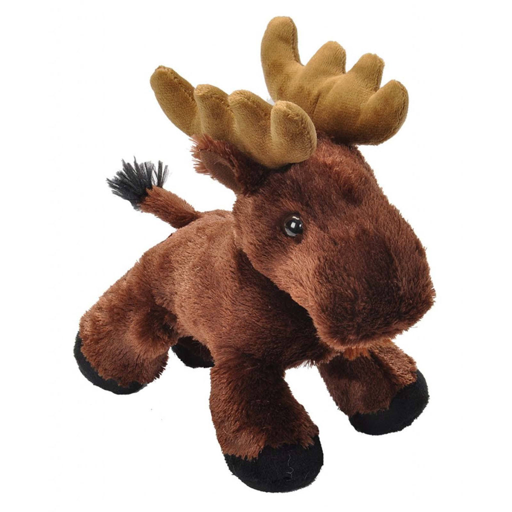 Hug'ems Mini Moose 6 Inch Animal Plush Figure - Radar Toys
