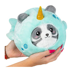 Squishable Undercover Panda In Narwhal 7 Inch Plush Figure - Radar Toys