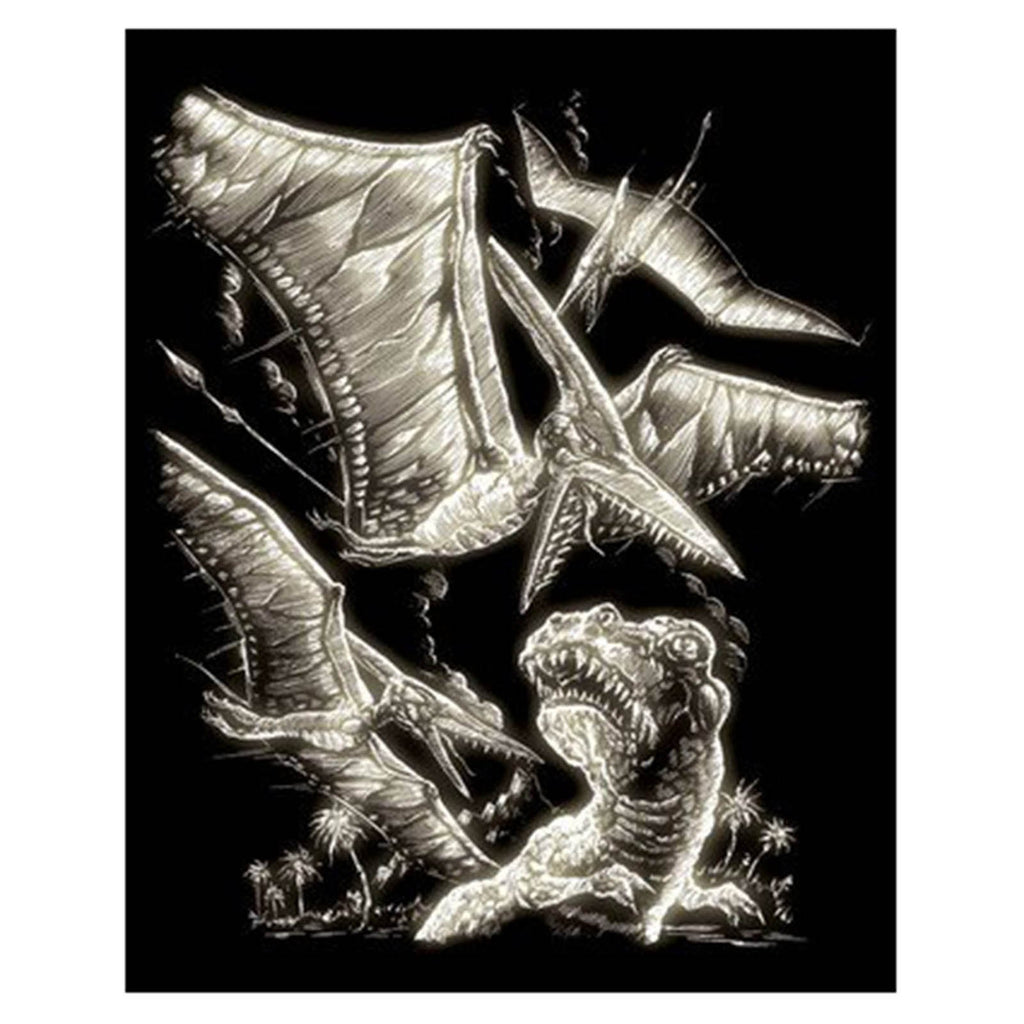 Royal Brush Glow In The Dark Pterodactyl Engraving Art GLO15 - Radar Toys