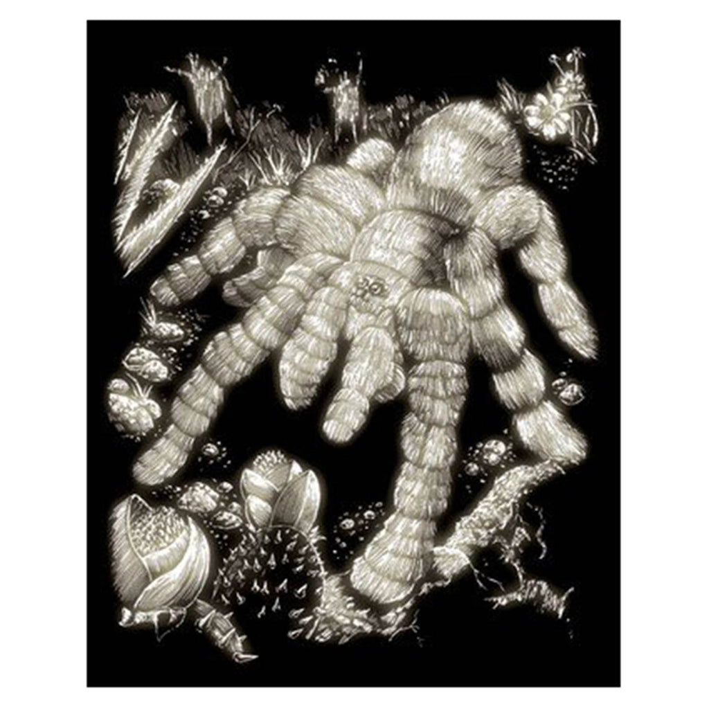 Royal Brush Glow In The Dark Tarantula Engraving Art - Radar Toys