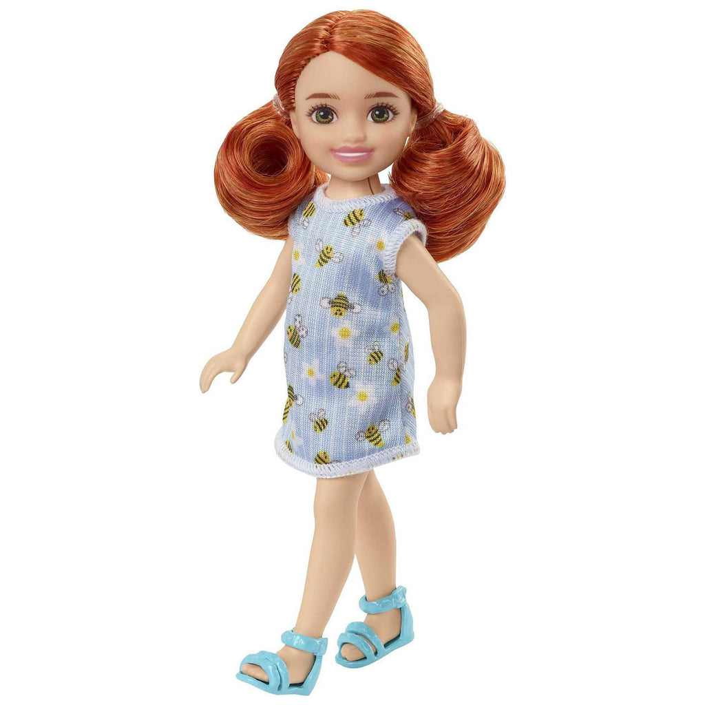Mattel Barbie Chelsea Red Hair Flower Dress Doll