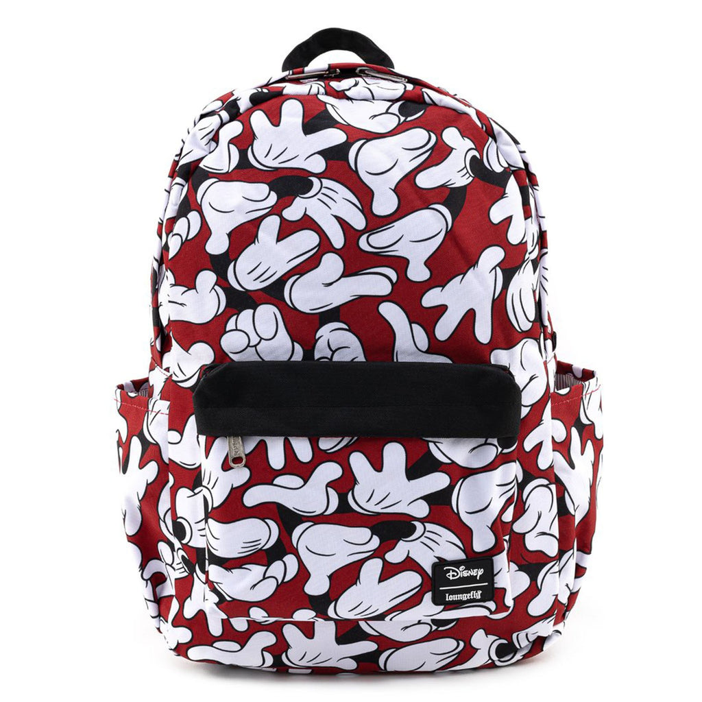 Loungefly Disney Mickey Mouse Hands All Over Print Nylon Backpack