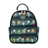 Loungefly Universal Monsters Chibi All Over Print Mini Backpack - Radar Toys