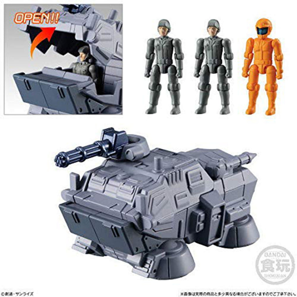 Bandai Gundam Micro Wars 2 Hover Truck With Three Soldiers Figure