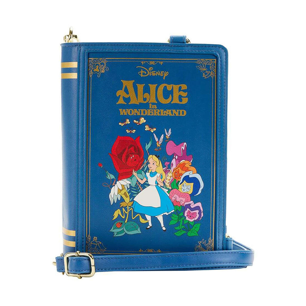 Loungefly Disney Alice In Wonderland Classic Book Convertible Crossbody Bag Purse