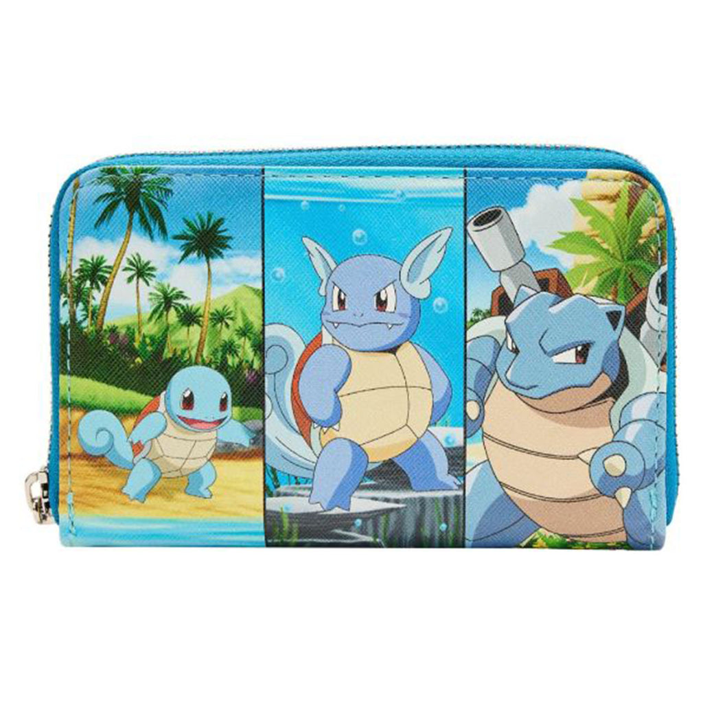 Loungefly Pokemon Squirtle Evolution Zip Around Wallet