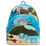 Loungefly Pokemon Squirtle Evolution Triple Pocket Backpack - Radar Toys