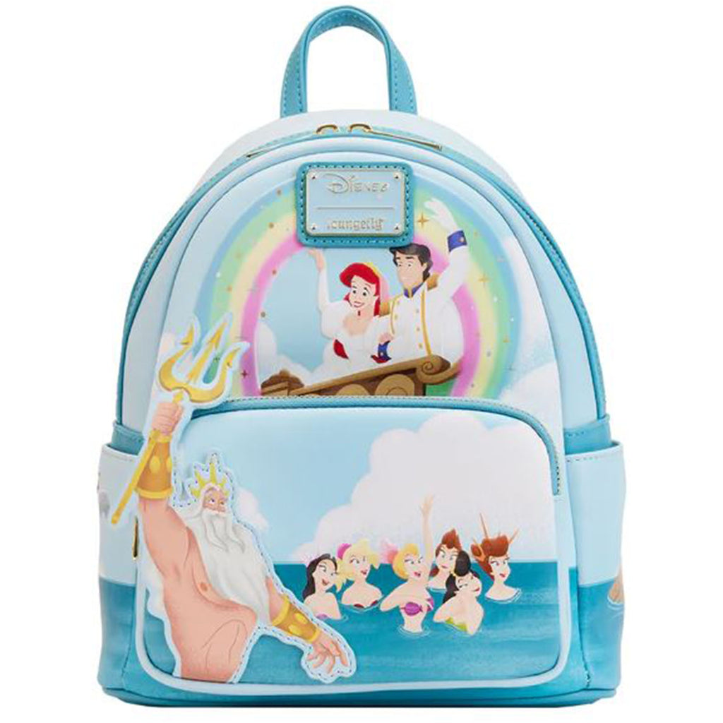 Loungefly Disney Little Mermaid Tritons Gift Mini Backpack - Radar Toys