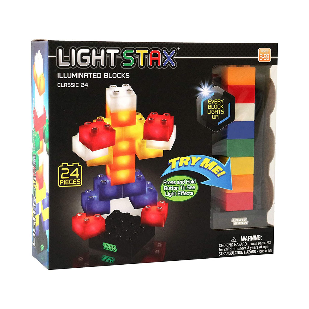 Light Stax Classic Illuminated Blocks 24 Block Set - Radar Toys