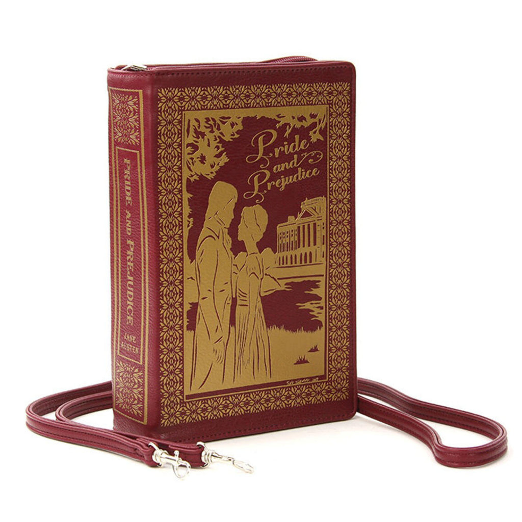Pride And Prejudice Book Red Clutch Crossbody Bag Purse - Radar Toys