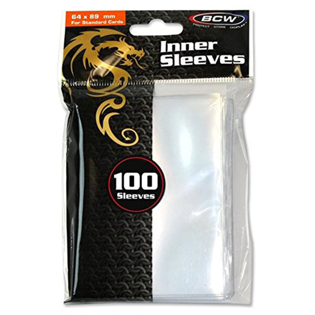 BCW 64x89mm Inner Sleeves 100 count - Radar Toys