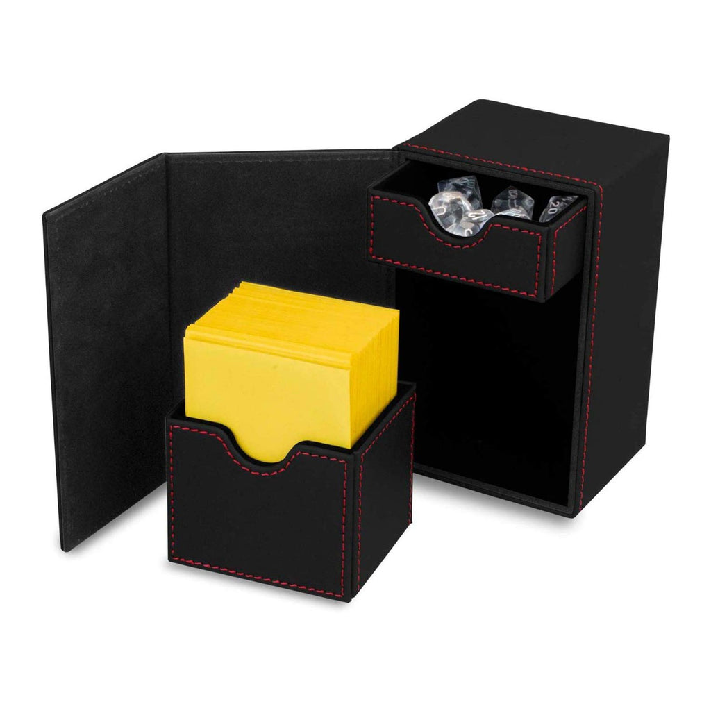 BCW Deck Vault 80 Black Card And Dice Holder - Radar Toys