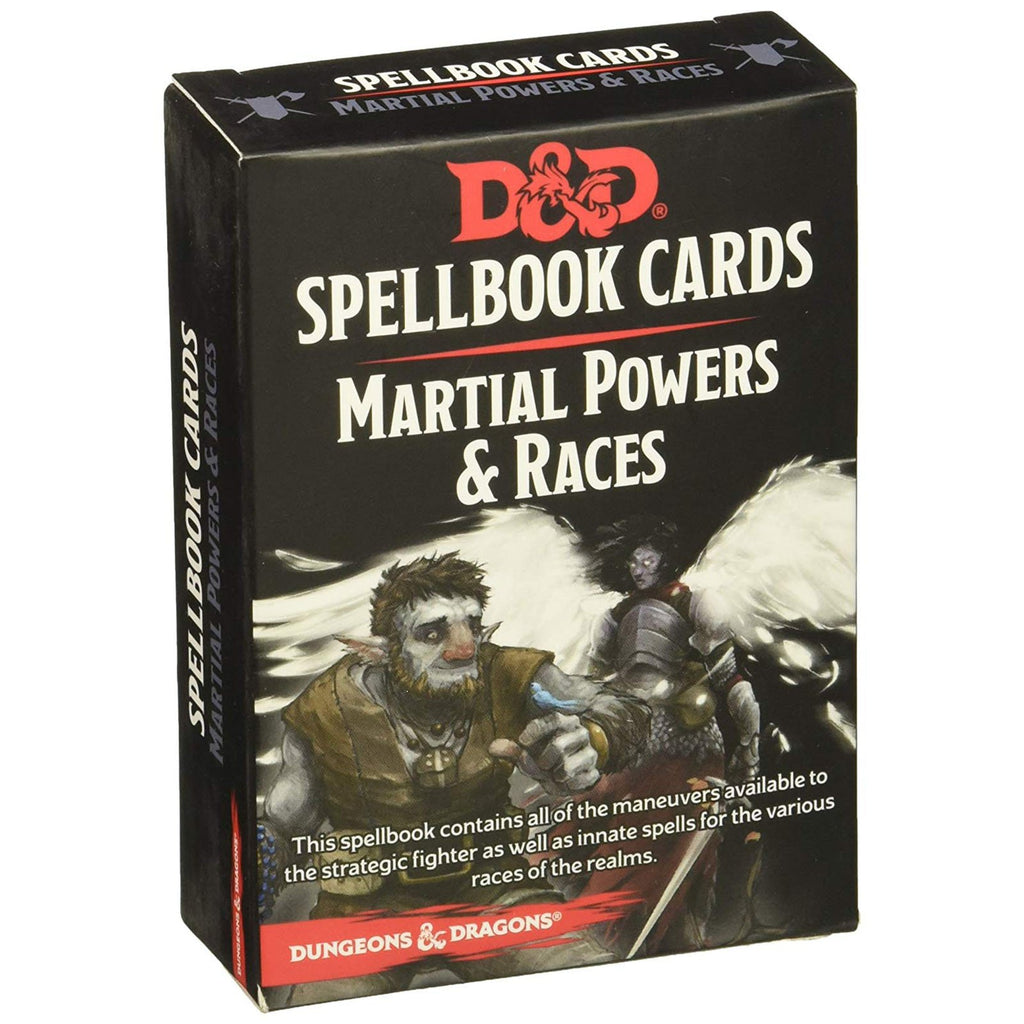 Dungeons And Dragons Martial Powers And Race Spell Cards Deck - Radar Toys