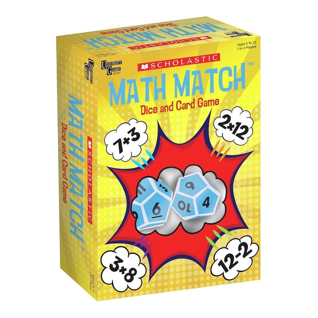Scholstic Math Match Dice And Card Game - Radar Toys
