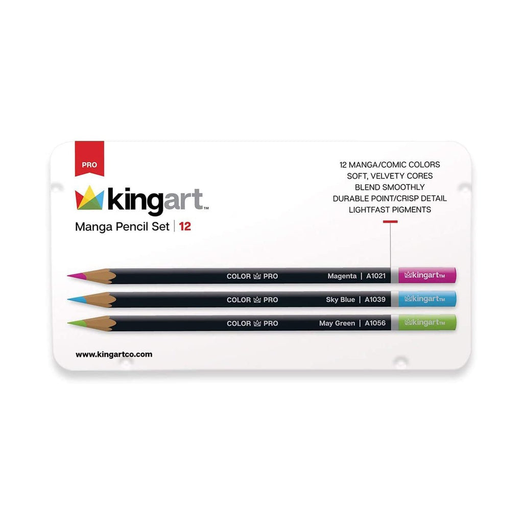Kingart Pro 12 Count Manga Pencil Set 320-12 - Radar Toys