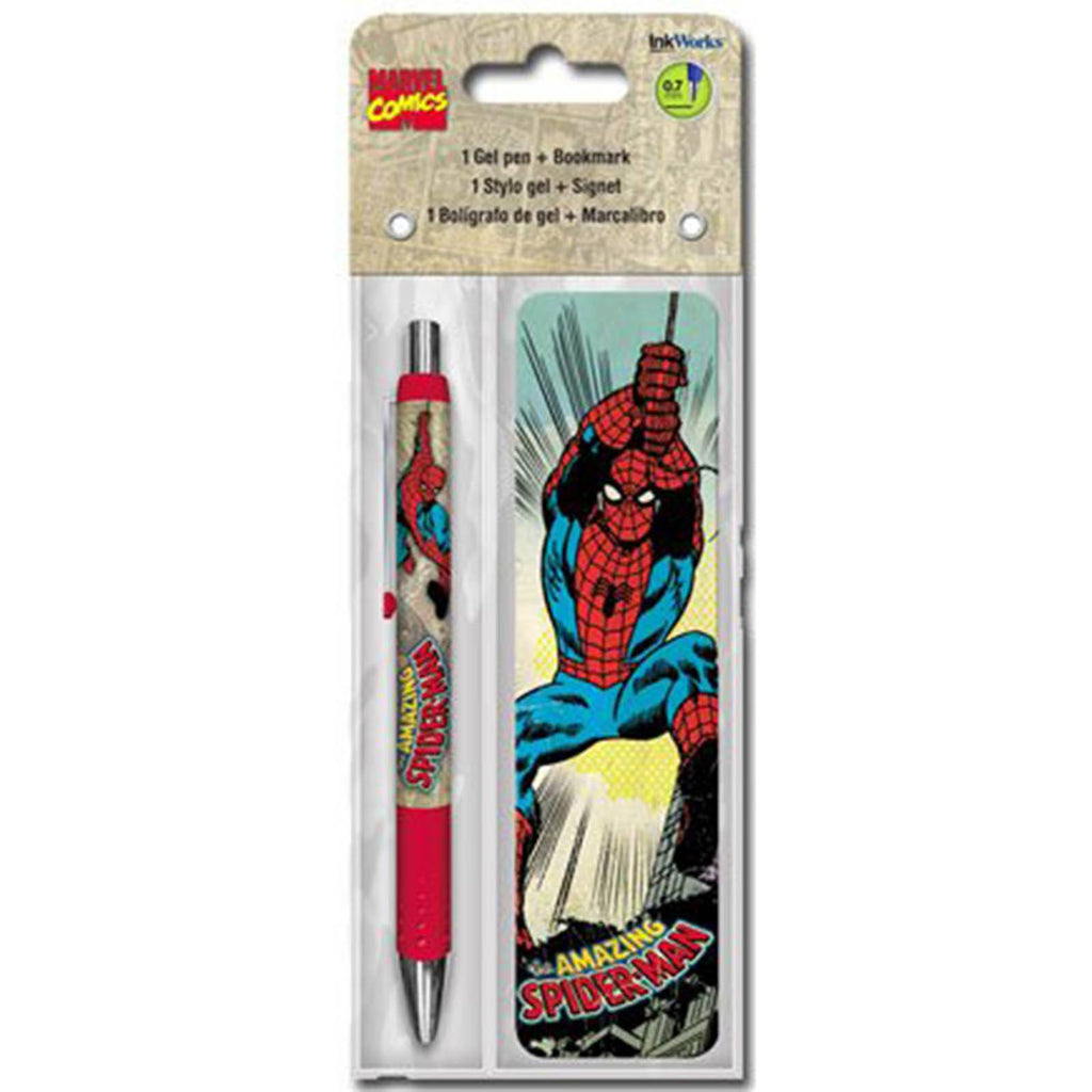 Marvel Spider-Man Comics Pen and Bookmark