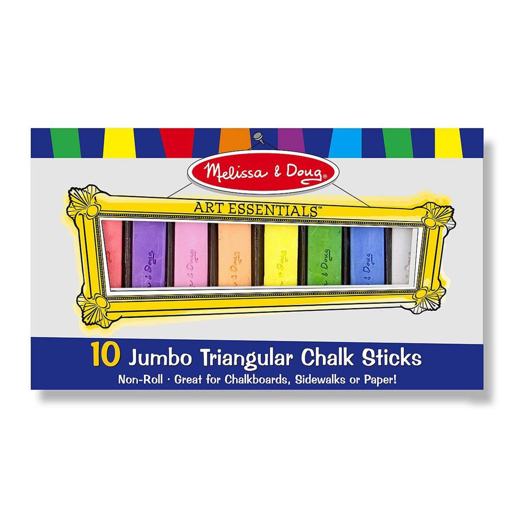 Melissa And Doug 10 Jumbo Triangular Chalk Sticks