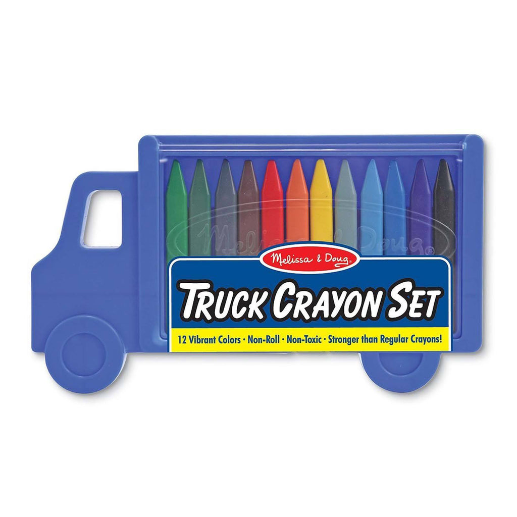 Melissa And Doug 12 Colors Truck Crayon Set