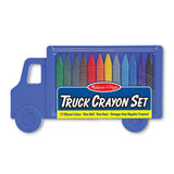 Melissa And Doug 12 Colors Truck Crayon Set - Radar Toys
