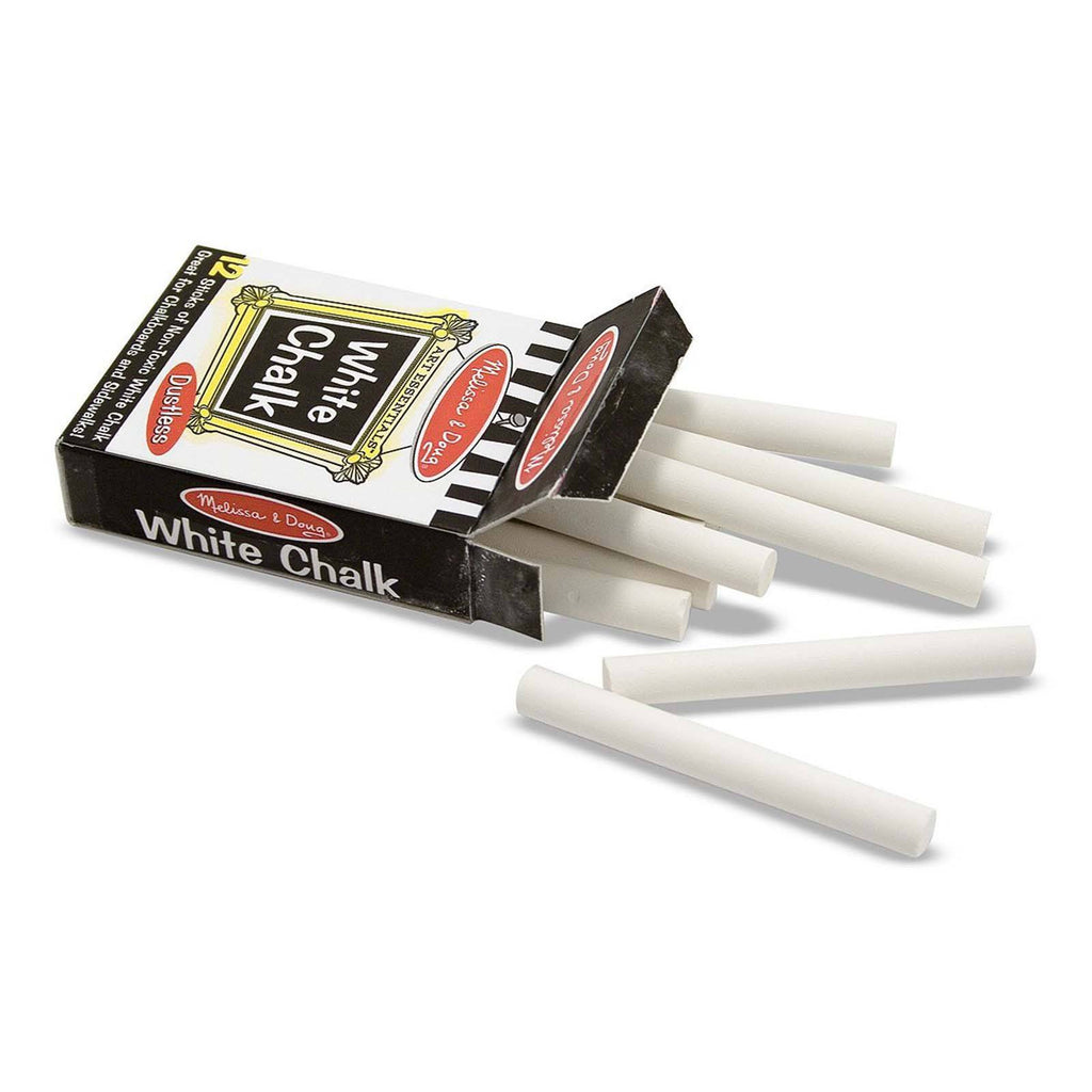 Melissa And Doug 12 Sticks Of White Chalk Set
