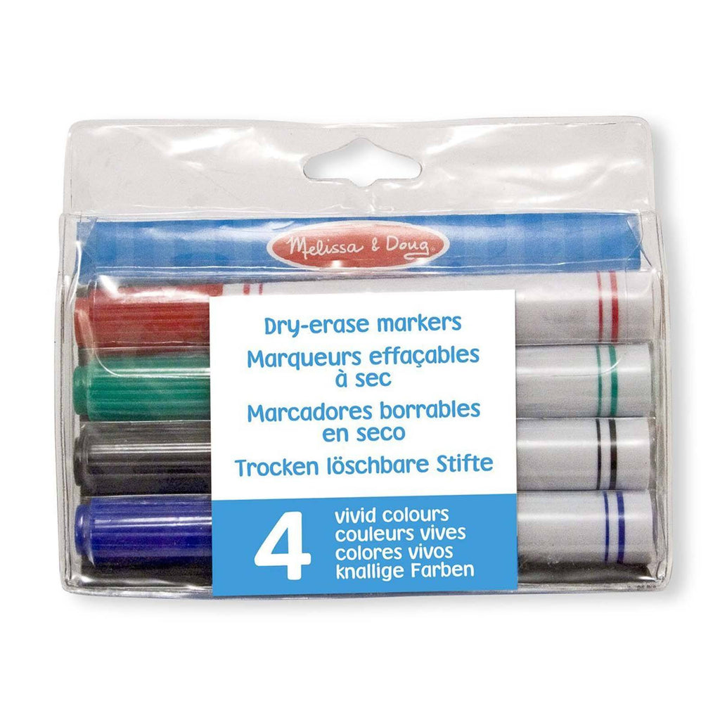 Melissa And Doug 4 Colors Dry Erase Markers Set