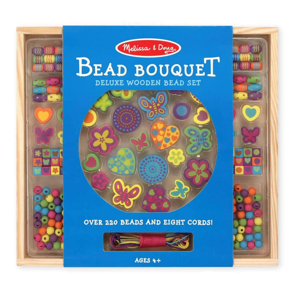 Melissa And Doug Bead Bouquet Deluxe Wooden Set