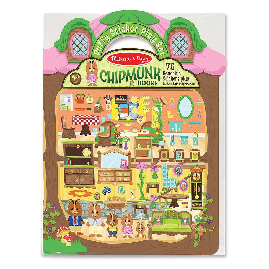 Melissa And Doug Chipmunk House Reusable Stickers Set