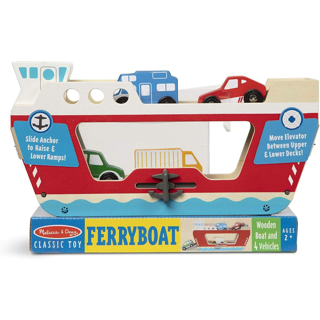 Melissa And Doug Classic Toy Wooden Ferryboat Set