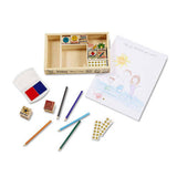 Melissa And Doug Classroom Wooden Stamp Set - Radar Toys
