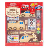 Melissa And Doug Decorate Your Own Rescue Vehicles Set - Radar Toys