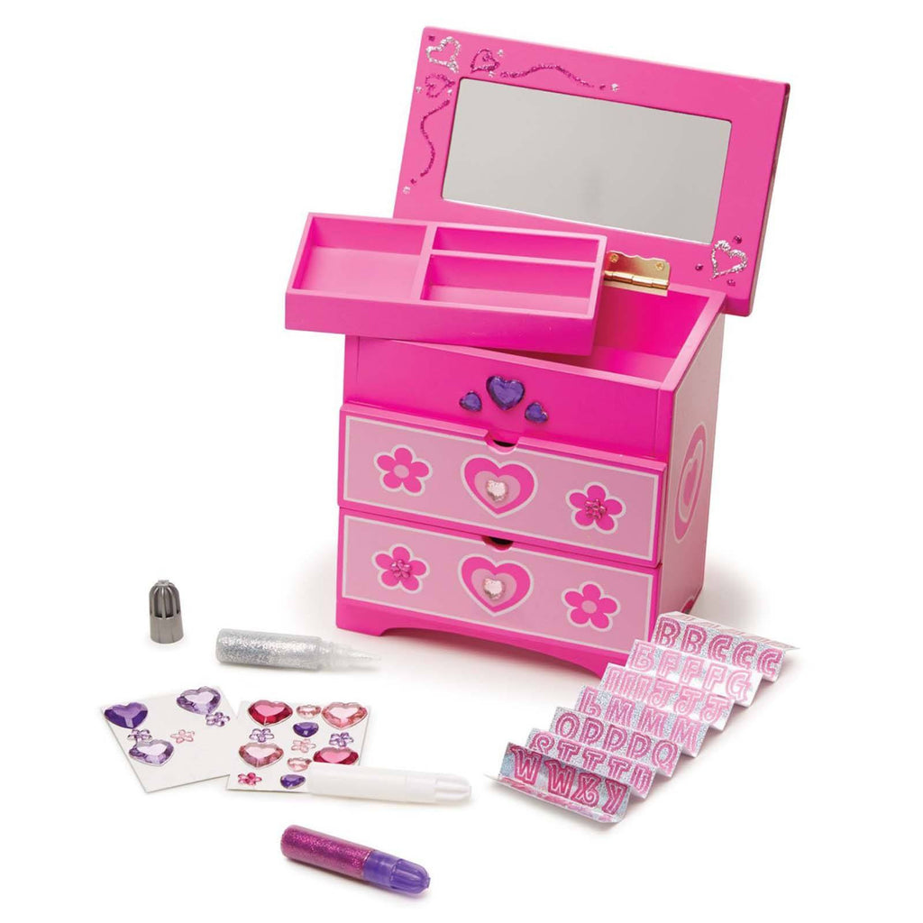 Melissa And Doug Decorate Your Own Wooden Double Drawer Chest