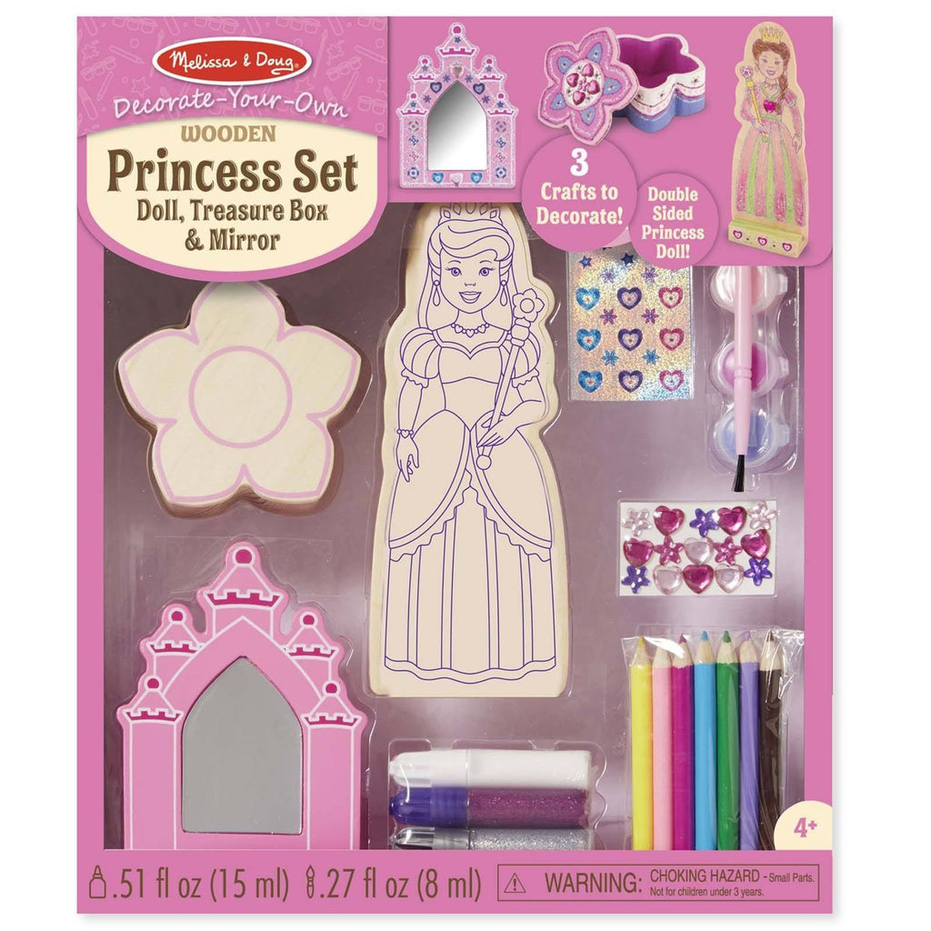 Melissa And Doug Decorate Your Own Wooden Princess Set