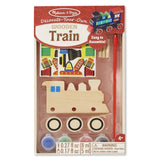 Melissa And Doug Decorate Your Own Wooden Train Craft Set - Radar Toys