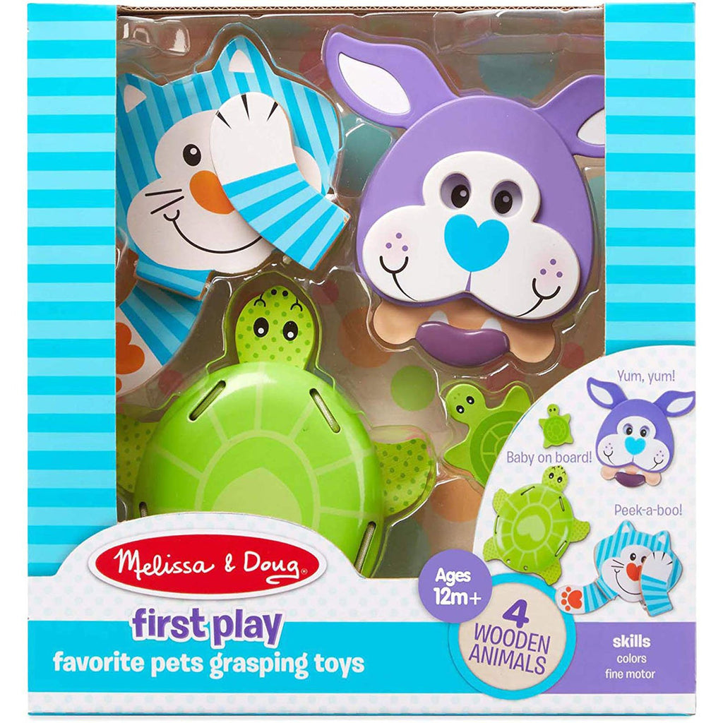 Melissa And Doug First Play Favorite Pets Grasping Toy Set