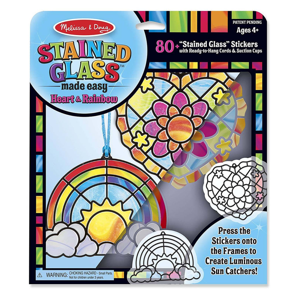 Melissa And Doug Heart And Rainbow Stained Glass Set - Radar Toys