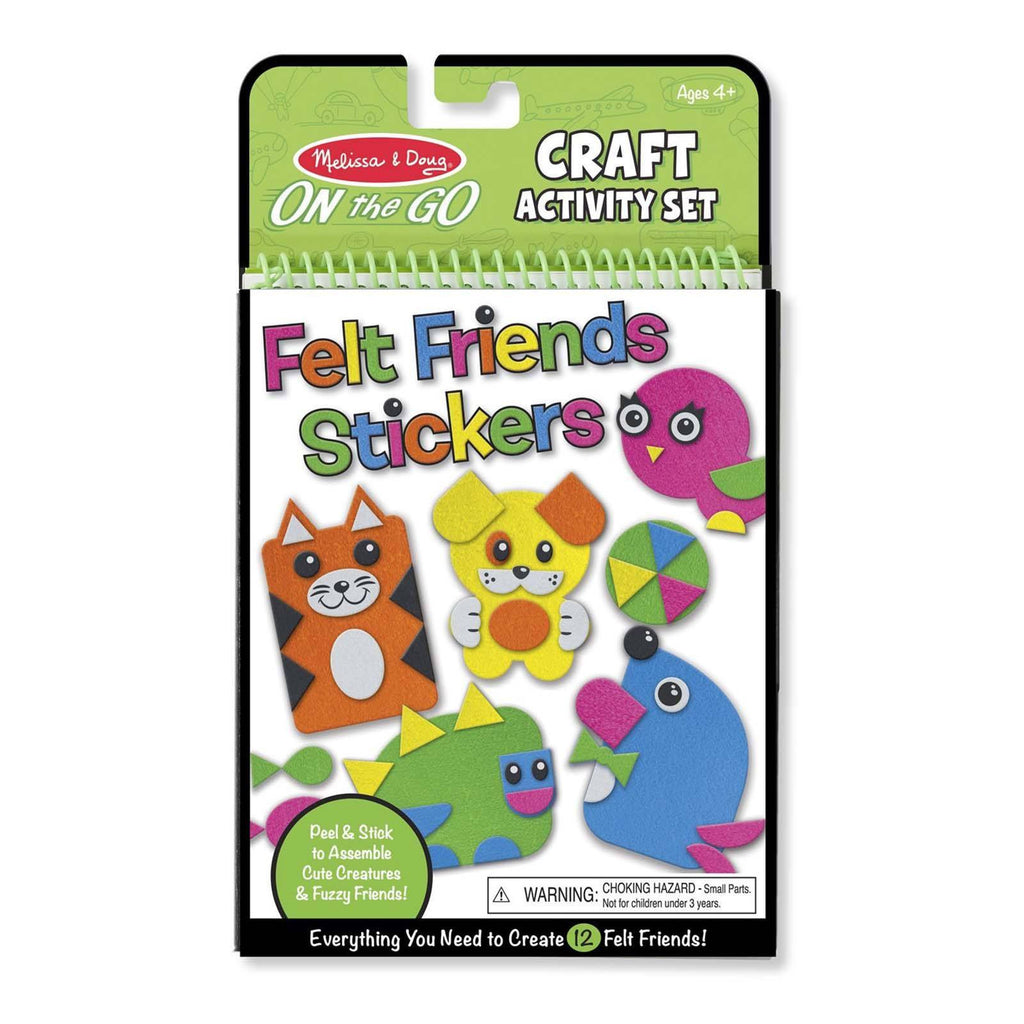 Melissa And Doug On The Go Felt Friends Stickers Craft Activity Set - Radar Toys